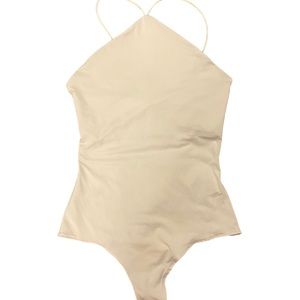 Crème H&M Bodycon Shirt